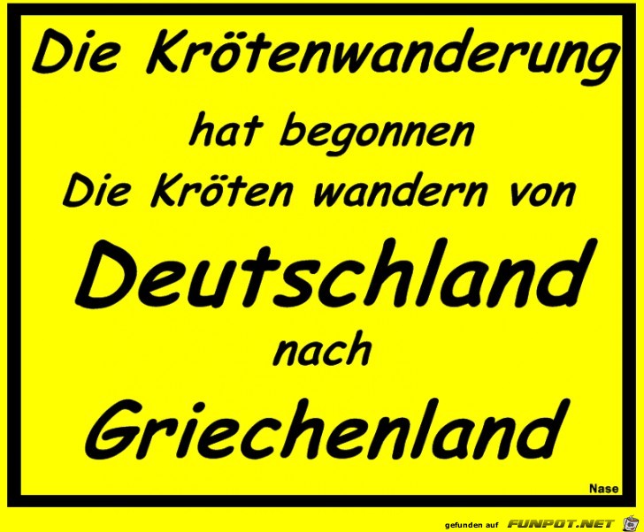 Kroetenwanderung Kroetenwanderung