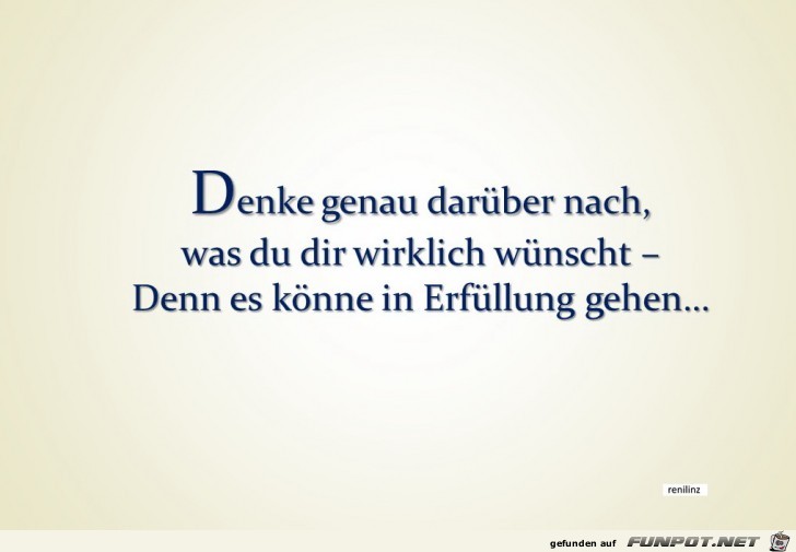 Denke genau darueber nach Denke genau darueber nach