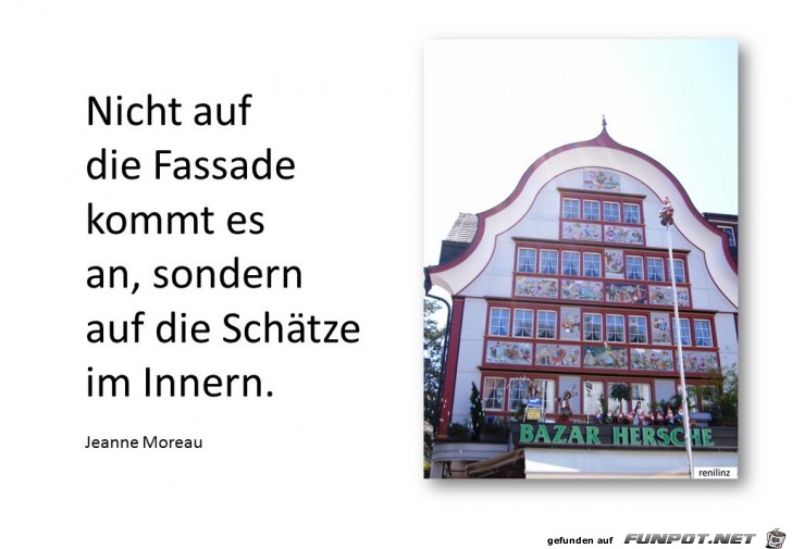 Nicht auf die Fassade