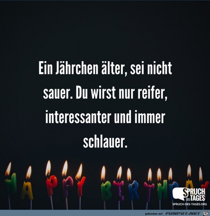 Geburtstag ein jaehrchen