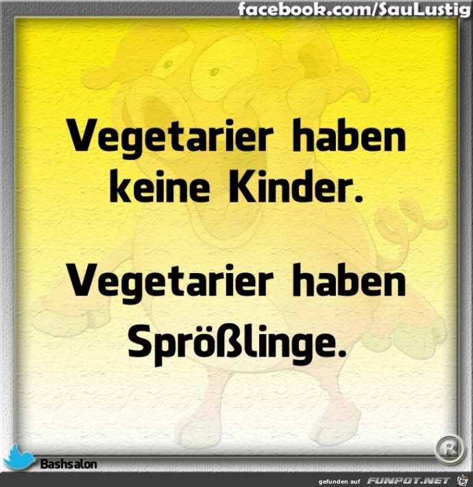  Vegetarier haben keine Kinder