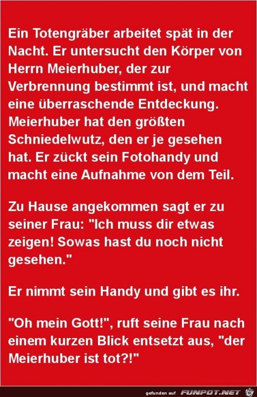 ein Totengraeber ein Totengraeber