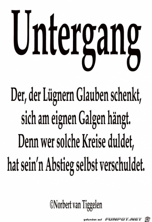 untergang untergang
