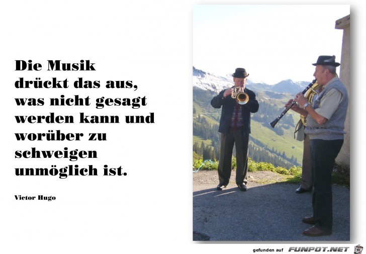 Die Musik drueckt das aus