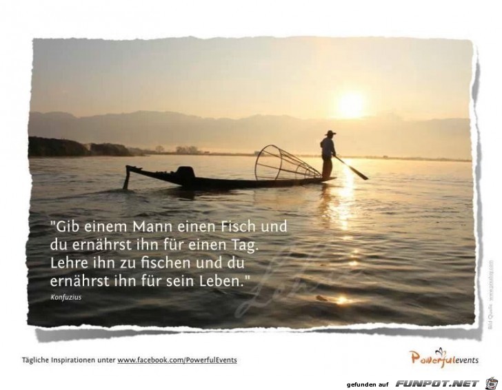 Gib einem Mann einen Fisch... Gib einem Mann einen Fisch...