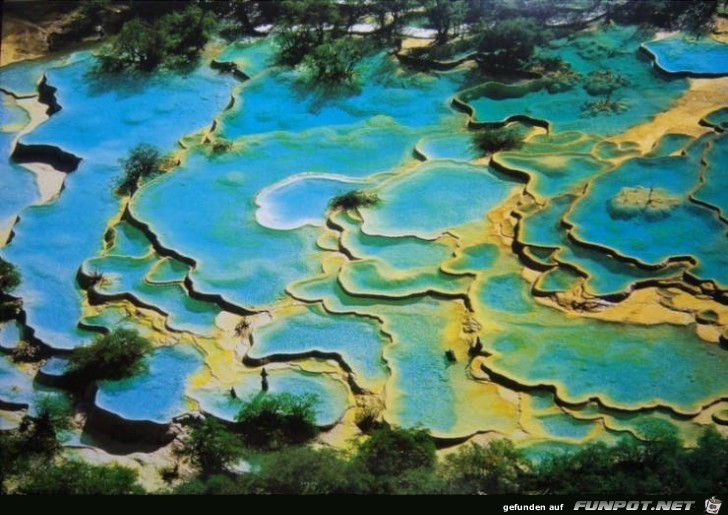 Huanglong - der Park in China besteht aus einem Fluss 11 Huanglong - der Park in China besteht aus einem Fluss 11