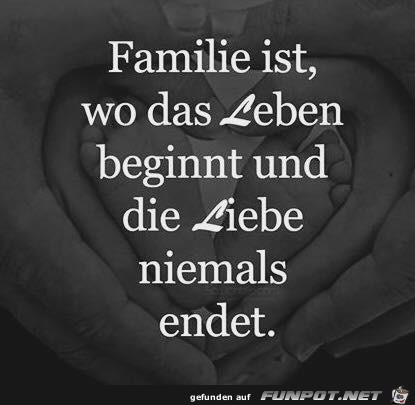 Familie ist wo