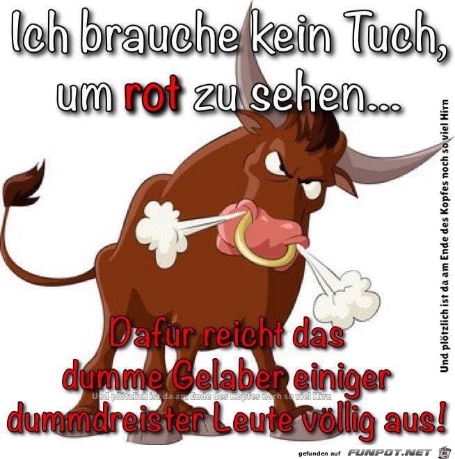 Rot sehen