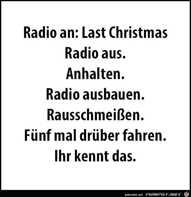 Radio an - Radio aus