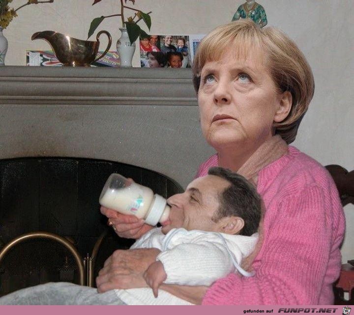 wie die Merkel sich lieb kmmert