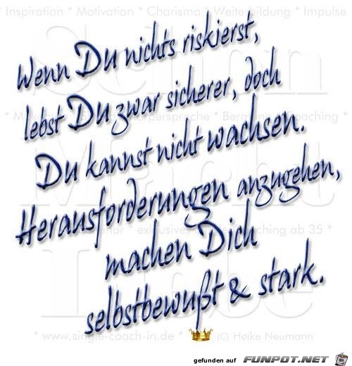 wenn du nichts riskierst wenn du nichts riskierst