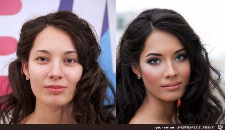 17 Frauen mit und ohne MakeUp 15 17 Frauen mit und ohne MakeUp 15