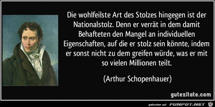 die wohlfeilste art des Stolzes