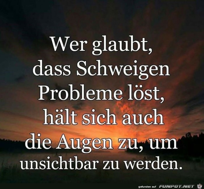schweigen schweigen