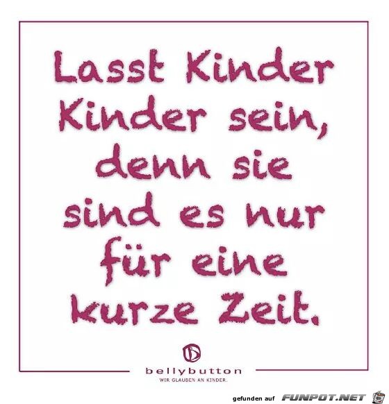 Kinder sein Kinder sein