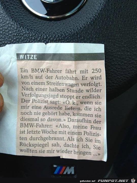 ein BMW-Fahrer