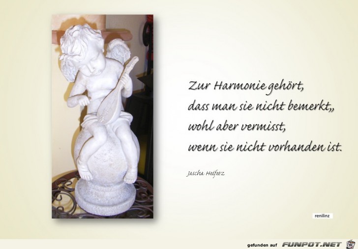 zur Harmonie gehoert