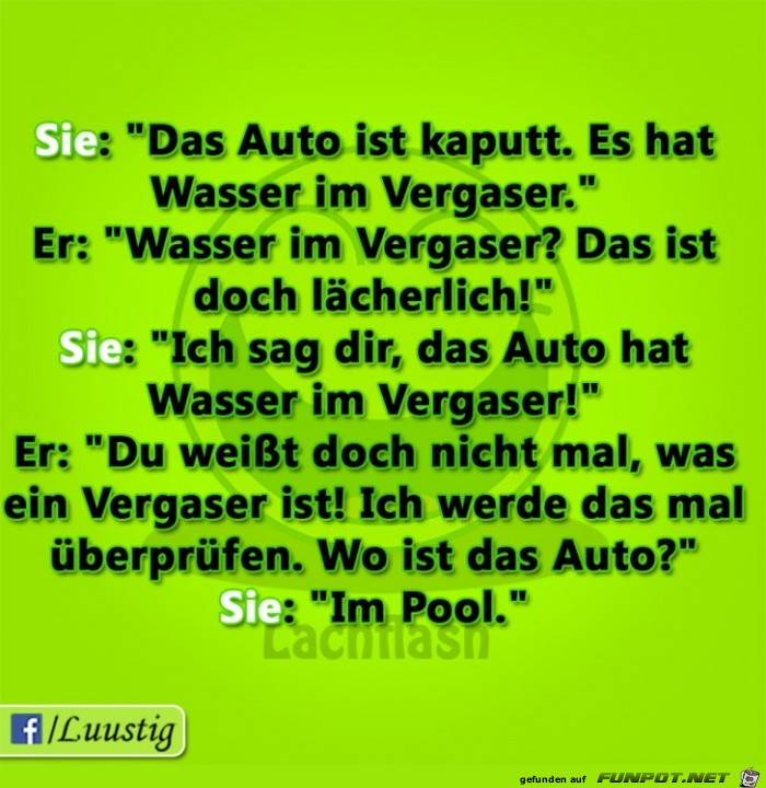 Das Auto ist kaputt