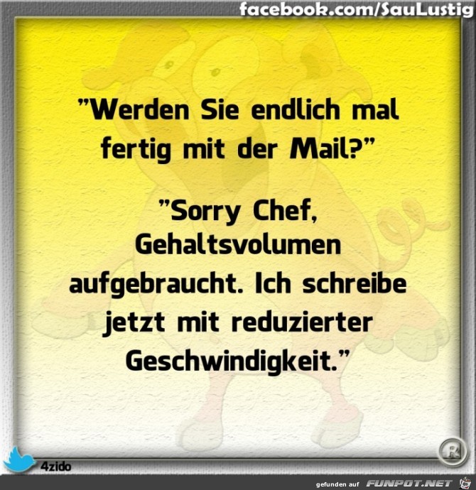 Wann ist die eMail fertig Wann ist die eMail fertig