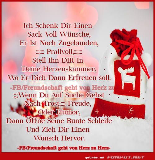 Ich schenk dir einen Sack Ich schenk dir einen Sack