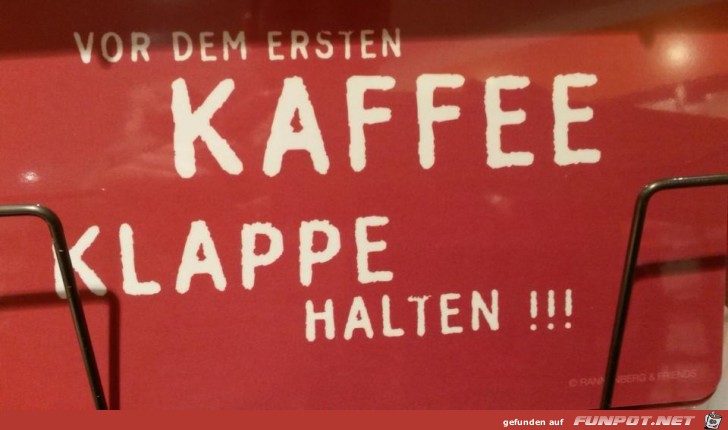 erster kaffee