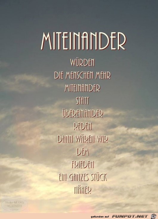 miteinander