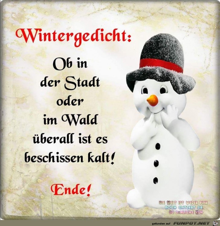 Wintergedicht Wintergedicht