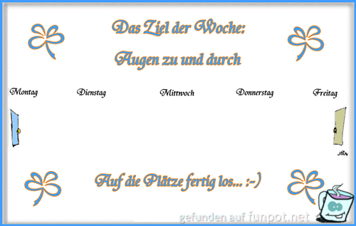 Ziel der Woche Ziel der Woche