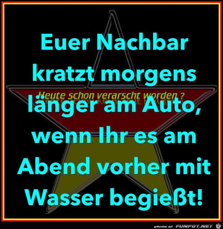 Nachbar aergern im Winter Nachbar aergern im Winter
