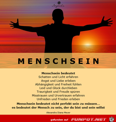 Menschsein bedeutet