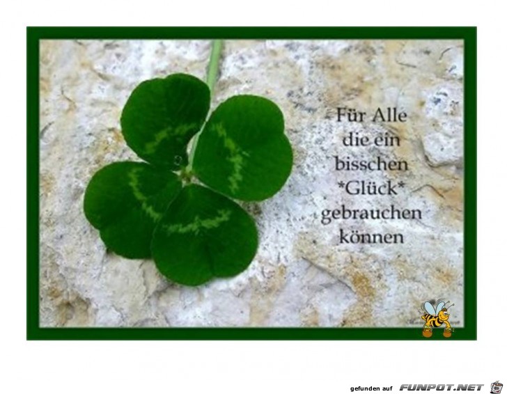 fuer alle ein wenig Glueck fuer alle ein wenig Glueck