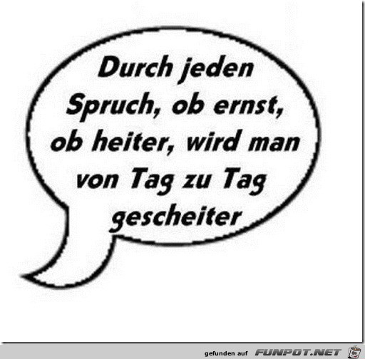 durch jeden spruch 