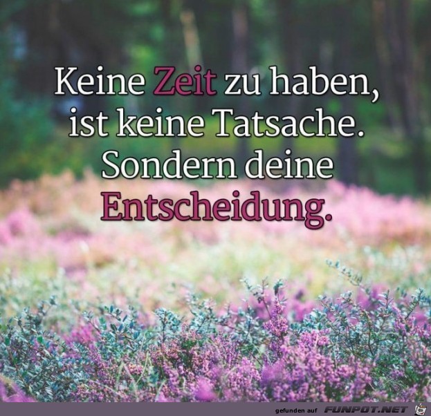 keine Zeit keine Zeit