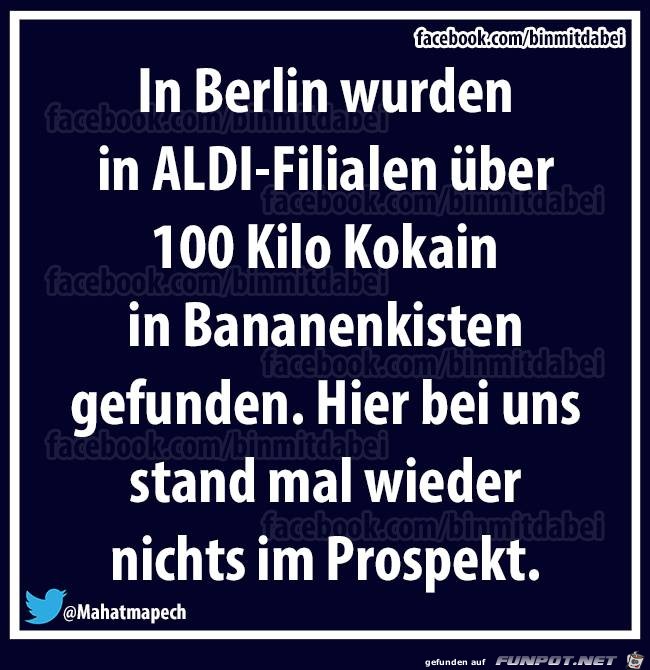 In Berlin wurden in Aldi-Filialen... In Berlin wurden in Aldi-Filialen...