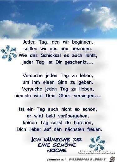 jeden tag den wir beginnen jeden tag den wir beginnen