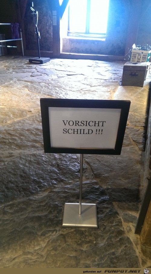 vorsicht Schild