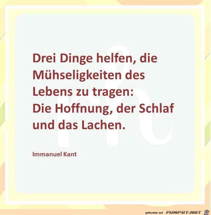 drei dinge helfen drei dinge helfen