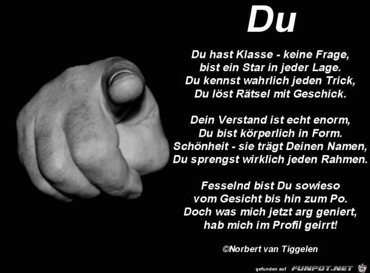 Dieses Gedicht ist ganz besonders gut geeignet...