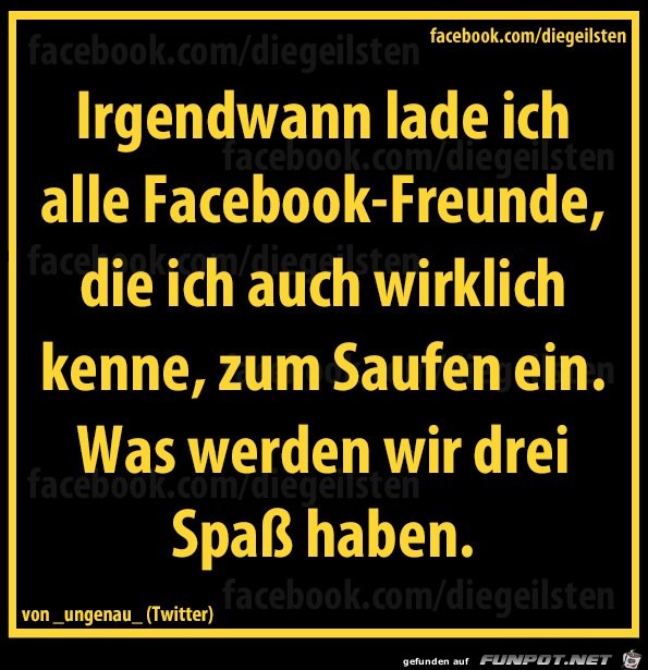 diegeilsten Facebook-Freunde