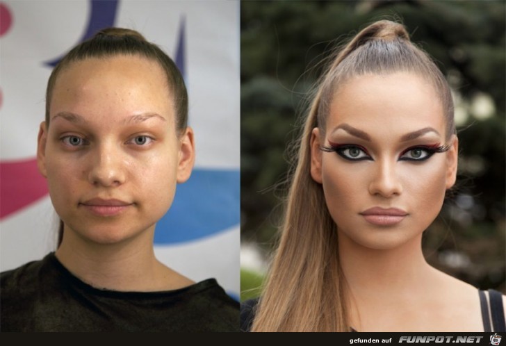 17 Frauen mit und ohne MakeUp 10 17 Frauen mit und ohne MakeUp 10