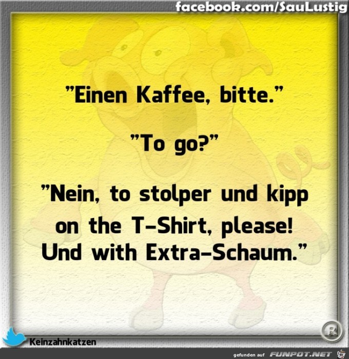 Einen Kaffee bitte