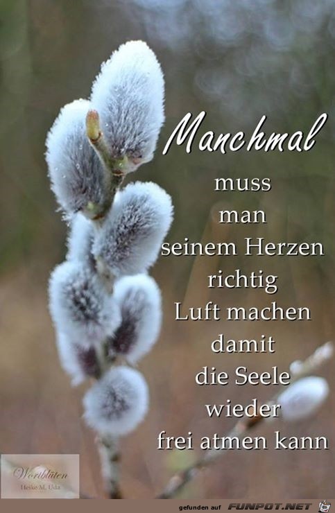 manchmal