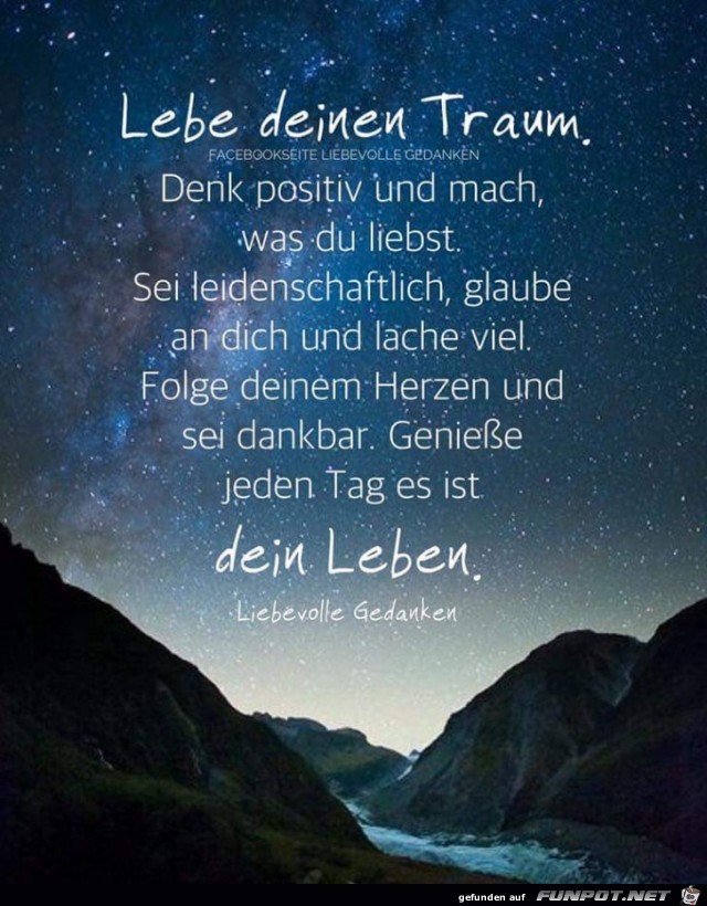 lebe deinen traum