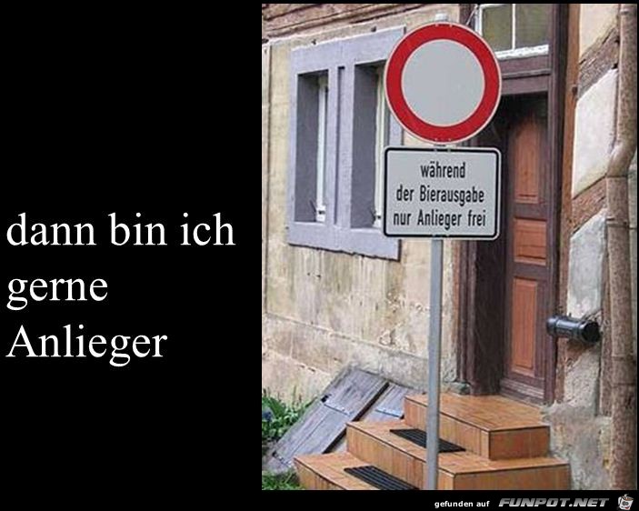 Anlieger frei Anlieger frei