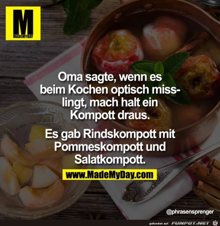 Oma sagte Oma sagte