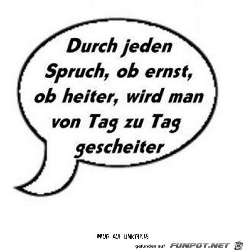 durch jeden spruch 