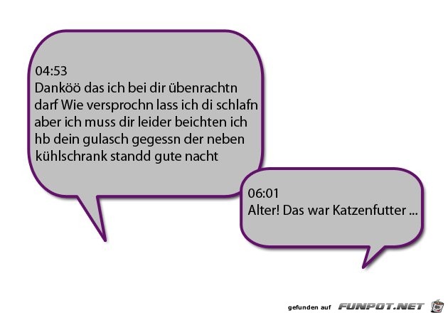 Fnf witzige SMS-Dialoge