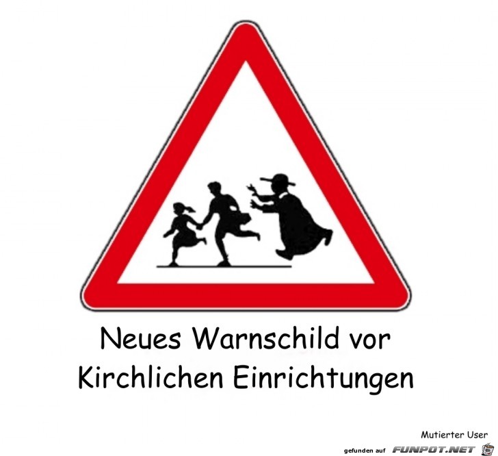 Warnschild vor Kirschen und Schulen