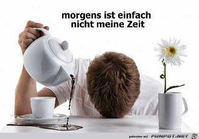 Morgens ist einfach nicht meine Zeit :-)