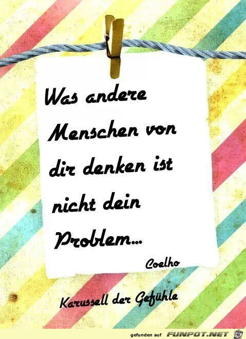 Was andere Menschen...